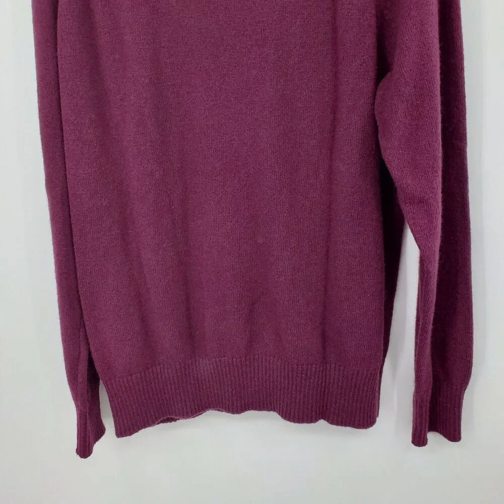 J. Crew Lambswool Blend Maroon Crewneck Pullover Long Sleeve Sweater‎ XL